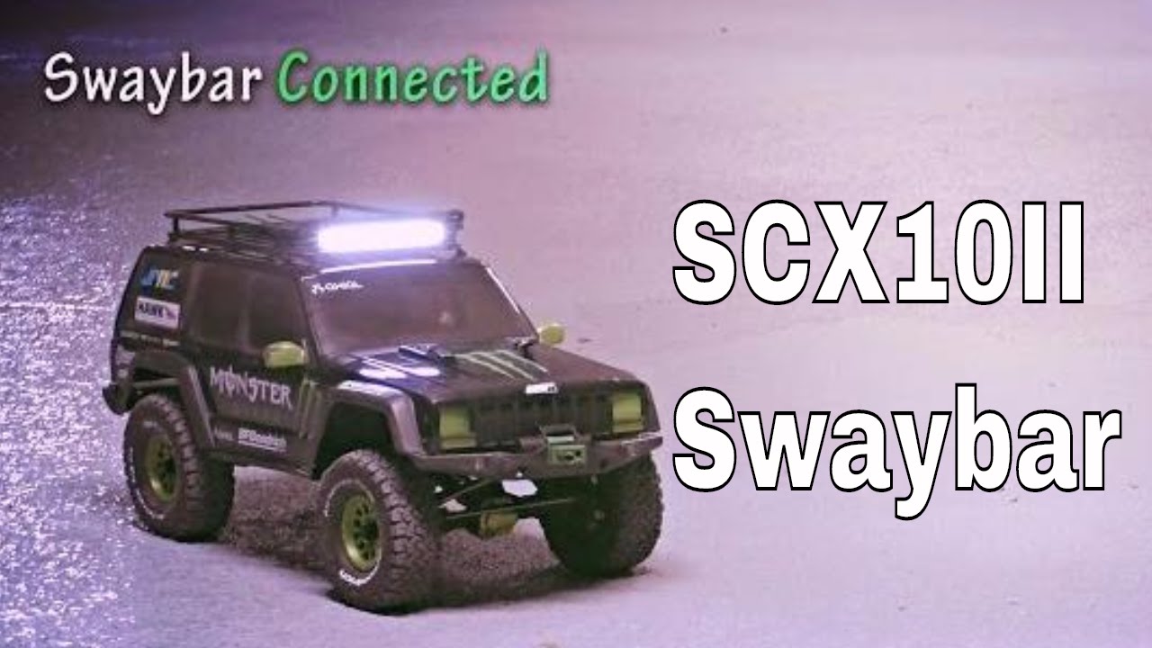 No More Body Roll ! - Axial SCX10 II Swaybar Quick Disconnect - JPRC Monster Energy Jeep Cherokee