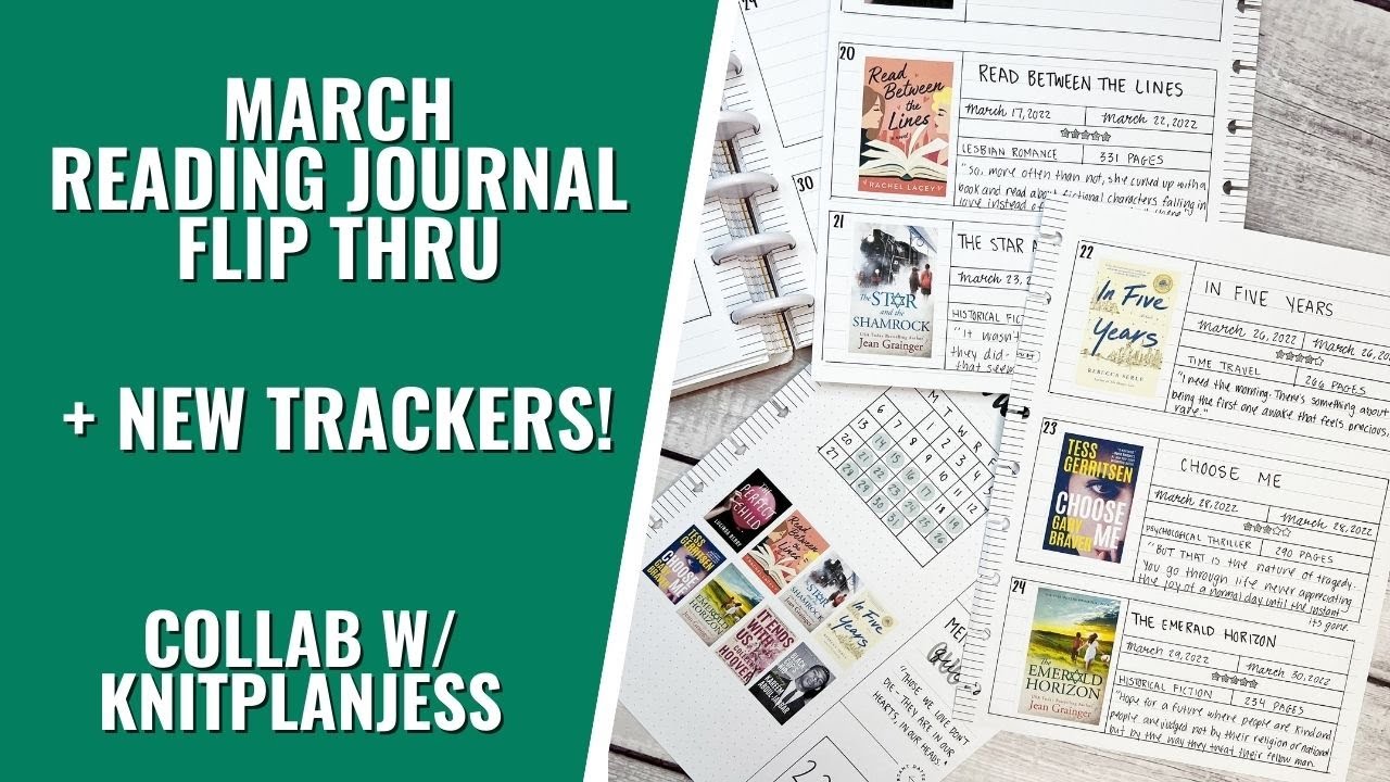 MARCH READING JOURNAL | COLLAB WITH  @KnitPlanJess ​