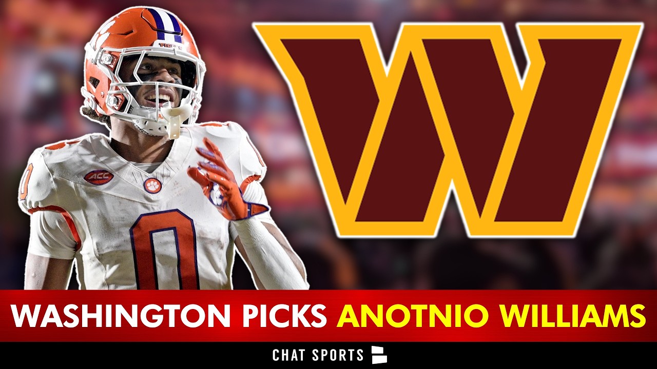 Wide Receiver Antonio Williams Drafted By The Washington Commanders In Round 3 Of The 2026 NFL Draft