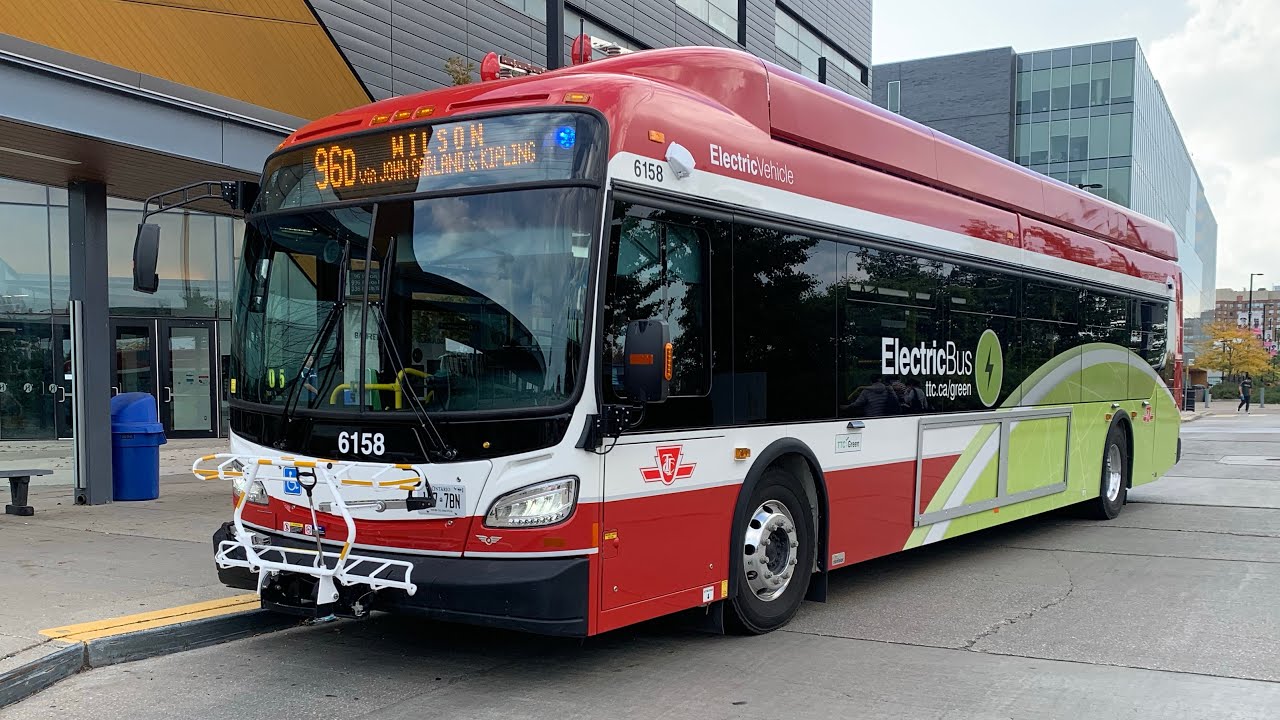 TTC Eastbound Ride Video on 6158 on route 96D Wilson to Jane Street via John Garland & Kipling Ave