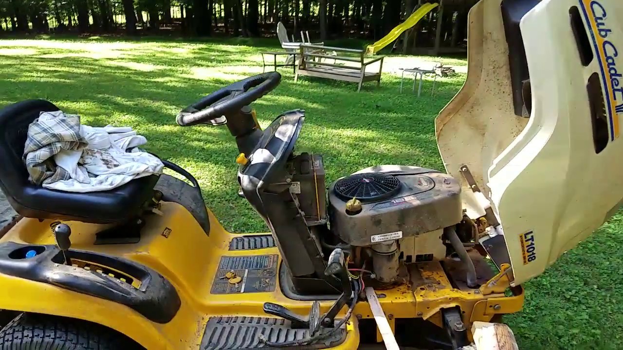 Замена приводного ремня трансмиссии Cub Cadet LT1018