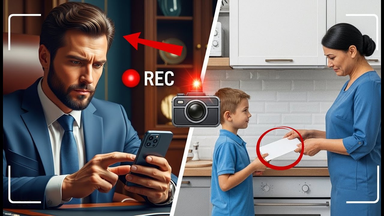 UN MILLIONNAIRE FILME SA NOUNOU EN SECRET... MAIS LE GESTE DE SON FILS VA VOUS GLACER LE SANG!