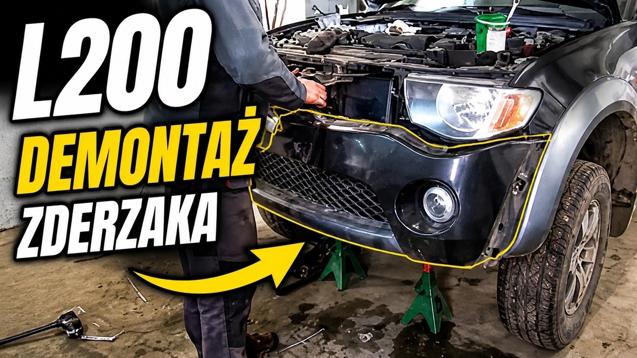 Mitsubishi L200 zderzak przedni demontaż ( Triton)