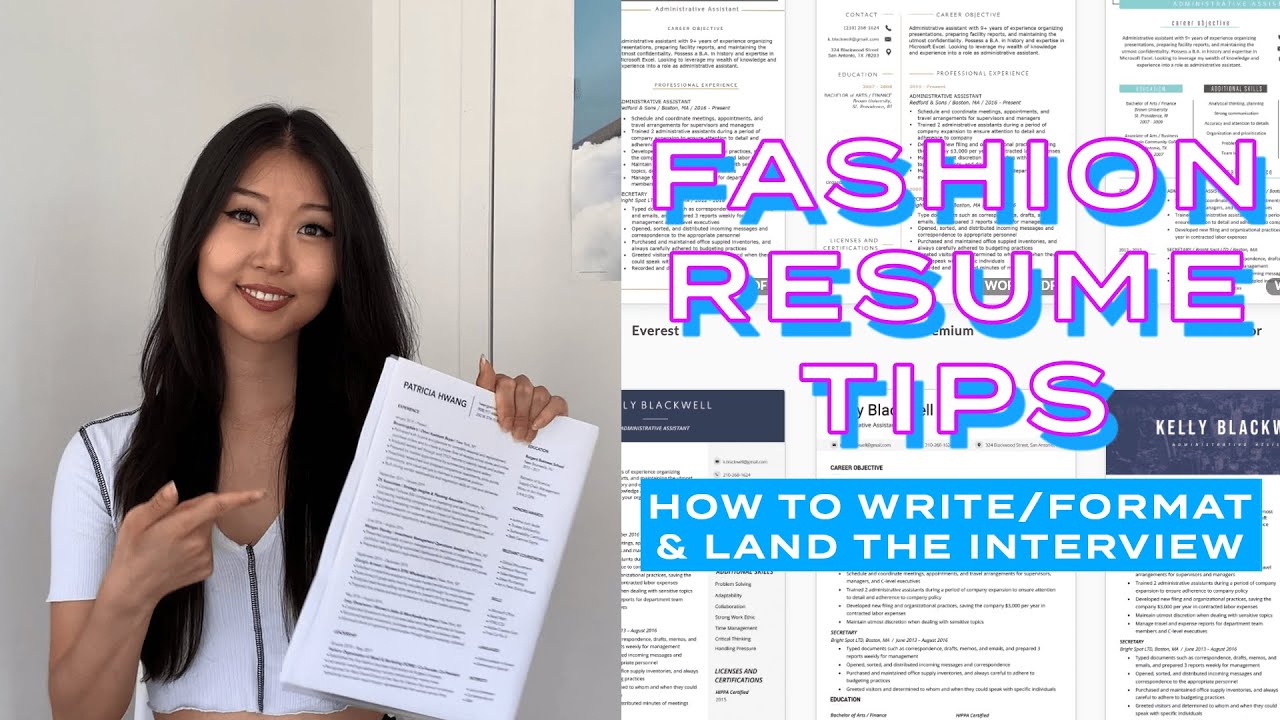 fashion resume tips: how to write & format 📝 impress the recruiter