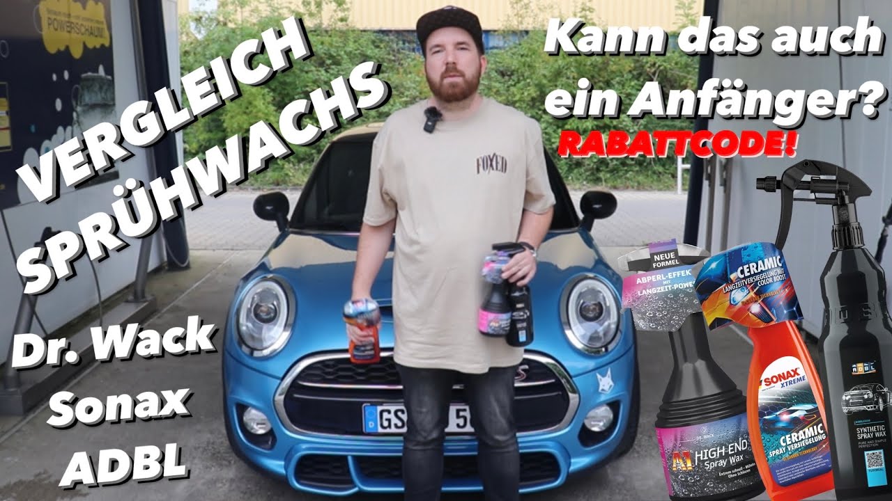 SPRÜHVERSIEGELUNGEN VERGLEICH - SONAX / DR.WACK / ADBL inkl. LINKS - 10% mit „philm3“ @waschguru