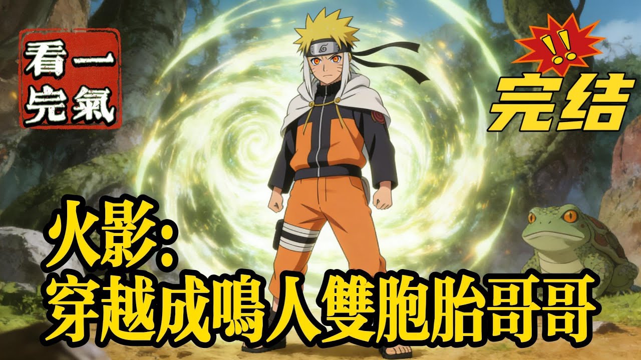 💥💥💥完结！《火影：穿越成鸣人双胞胎哥哥》主角林晨醒来发现自己穿越了，而且还穿越成了鸣人的双胞胎哥哥，而且还成为了完全体九尾人柱力#日本动漫#漫画解说#火影忍者#岸本斉史#有声漫画#爽文