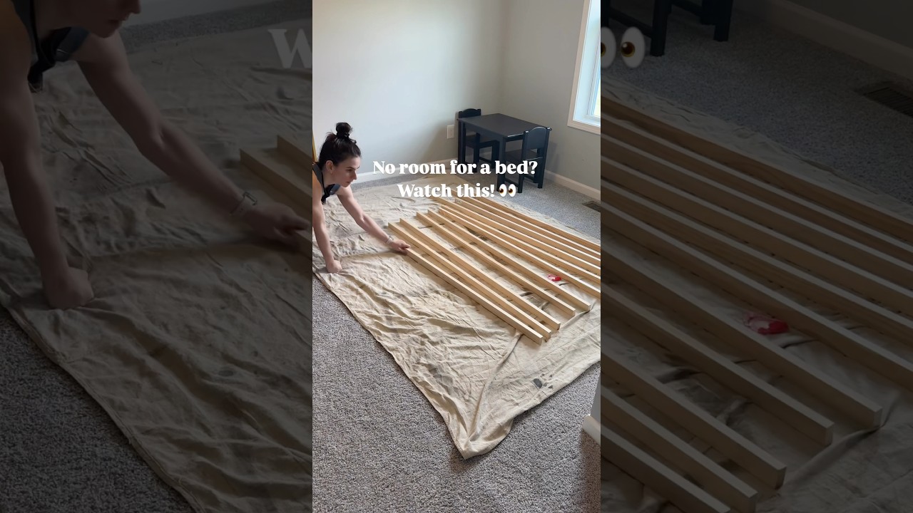 DIY murphy bed. The best space saver!
