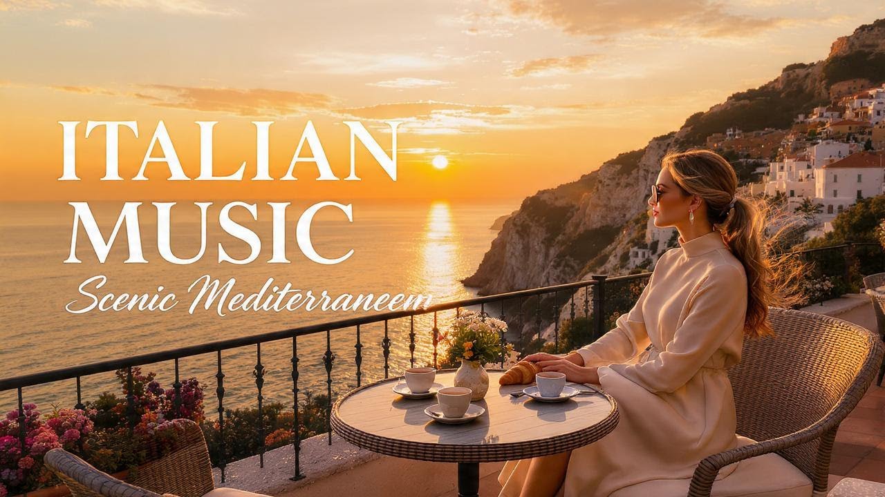 🎶 Italian Vibes & Mediterranean Music 🎶 2+ Hours Amalfi Coast & Lake Como Calm Moments 4K