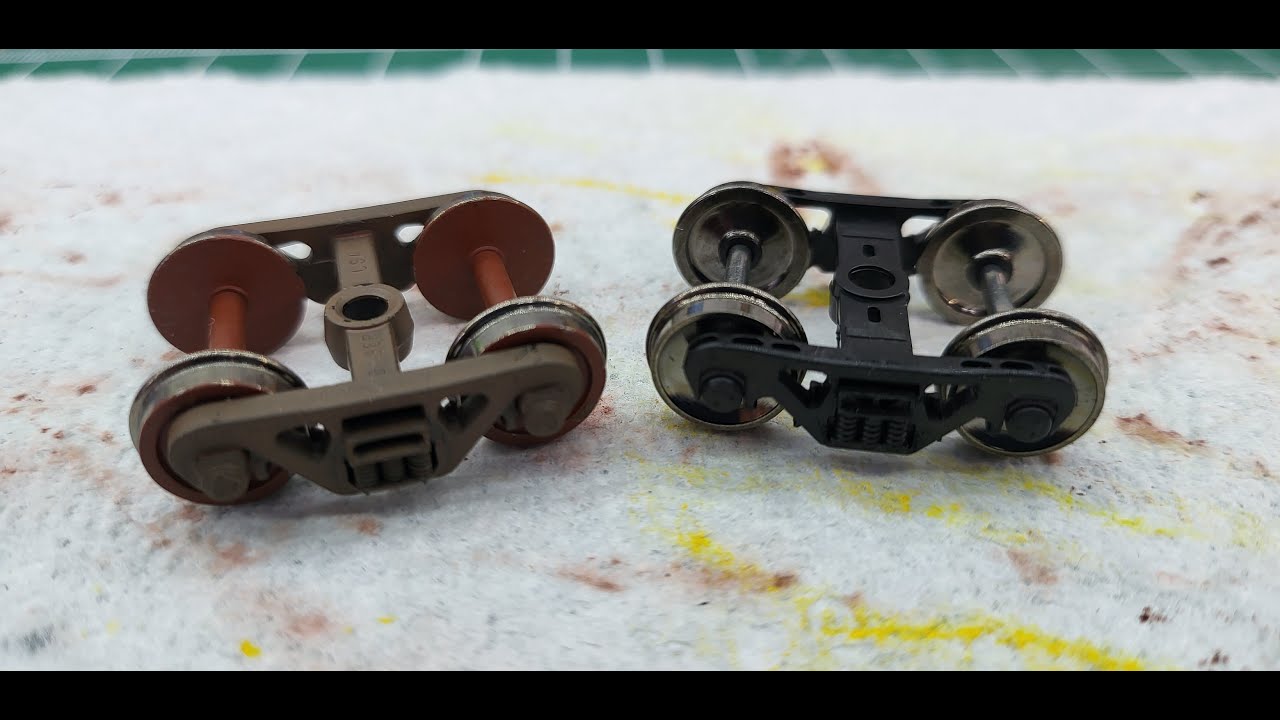 How I do stuff on the K&W Model Railroad - Weathering railcar trucks and wheels