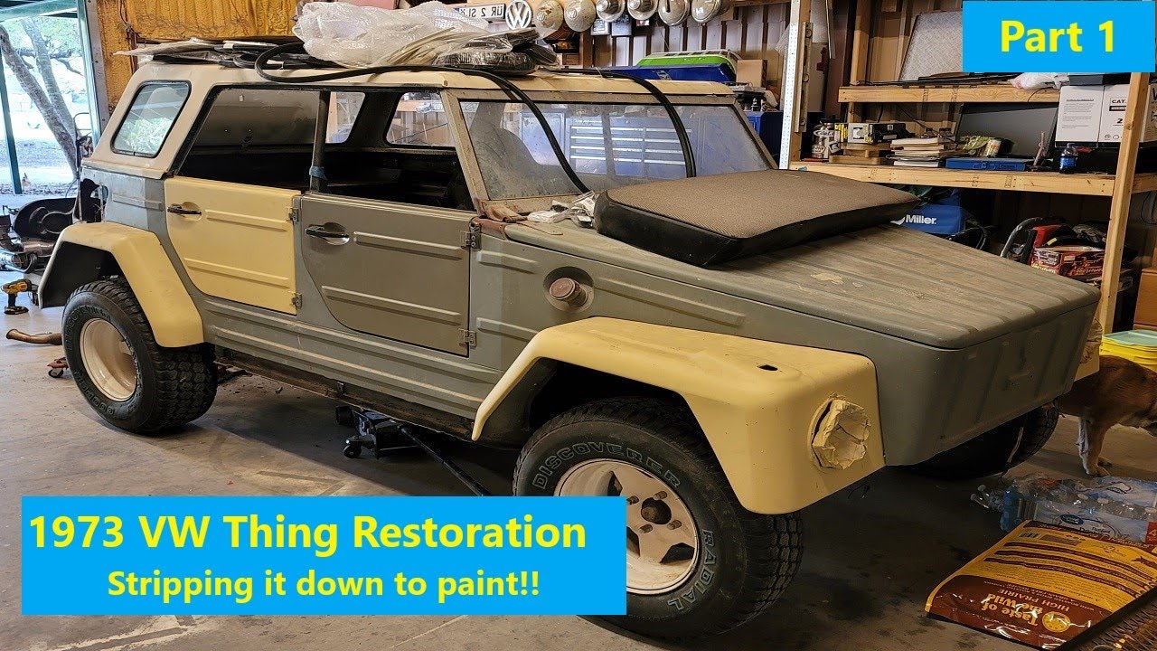 1973 VW Thing Restoration Part 1 | Stripping it down to paint!