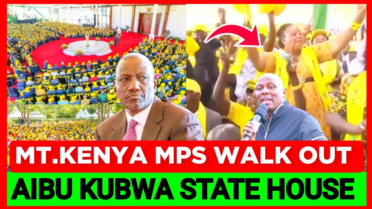 Ruto Taabani! Ruto in Panic as Mt.Kenya UDA Mps Walk out of His UDA Meeting in Statehouse Today