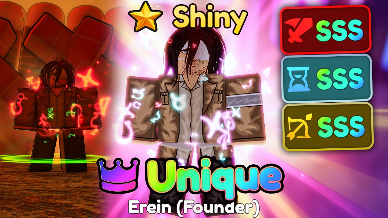 УНИКАЛЬНАЯ ВИТРИНА СВЕРХМАТНЫХ ХАРАКТЕРИСТИК SSS ЭРЕНА (ОСНОВАТЕЛЯ) — Anime Adventures