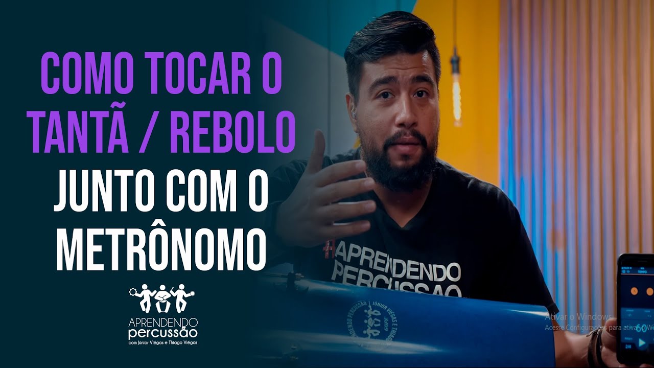 COMO TOCAR O TANTAN/REBOLO JUNTO COM O METRÔNOMO!