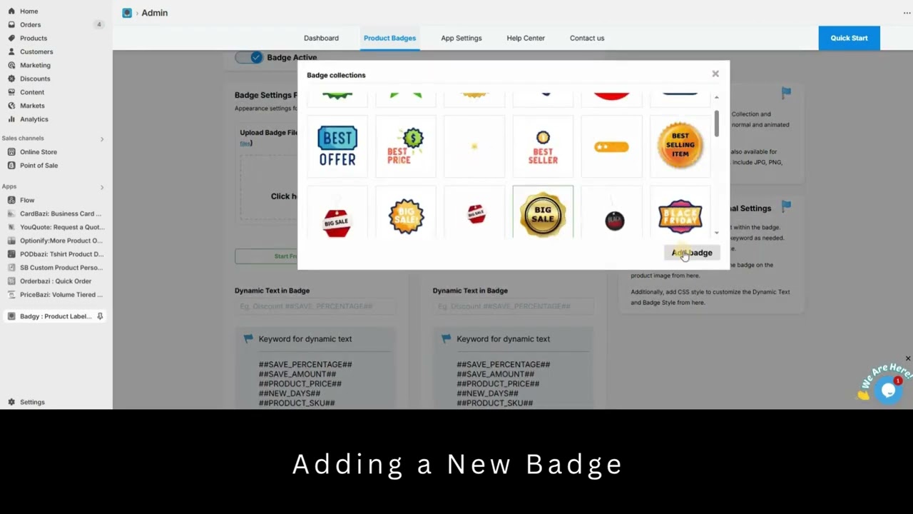 Badgy : Product Label & Badges | Add New Badge |  Shopify App | SolverCircle
