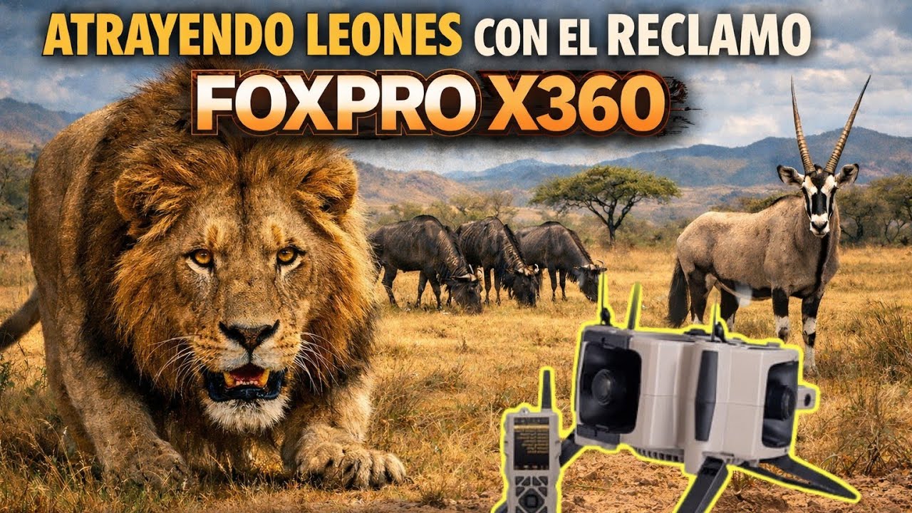 Atrayendo León con reclamo FoxPro X360 en theHunter: Call of the Wild PS5