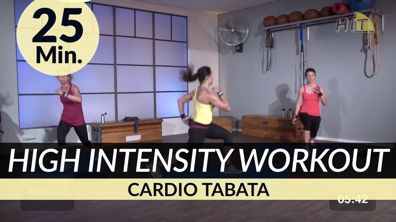 25 Min. HIIT High Intensity Tabata Cardio Workout to loose Weight