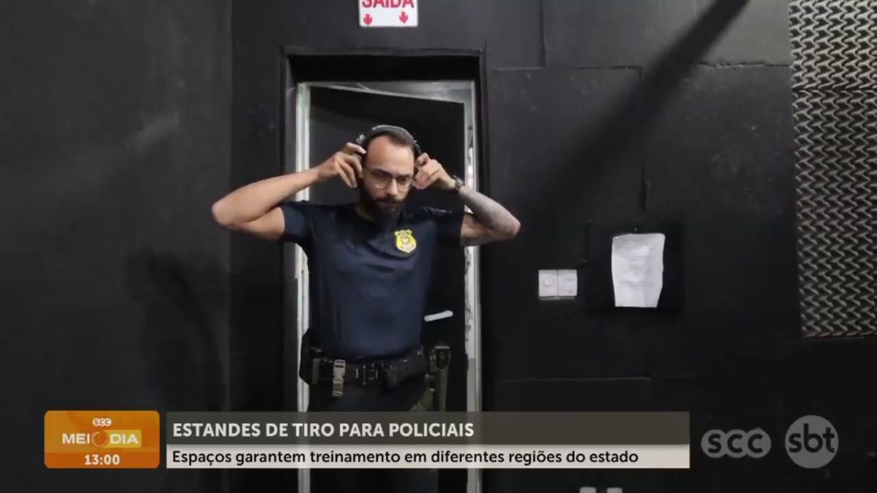 Estandes de tiro garantem treinamento policial em SC | Cotidiano | SCC Meio-Dia