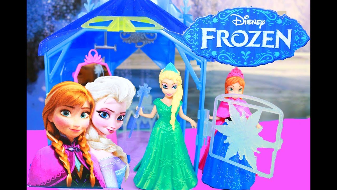 Frozen Castle Flip N Switch Disney Princess Ice Palace Magiclip Anna Toy