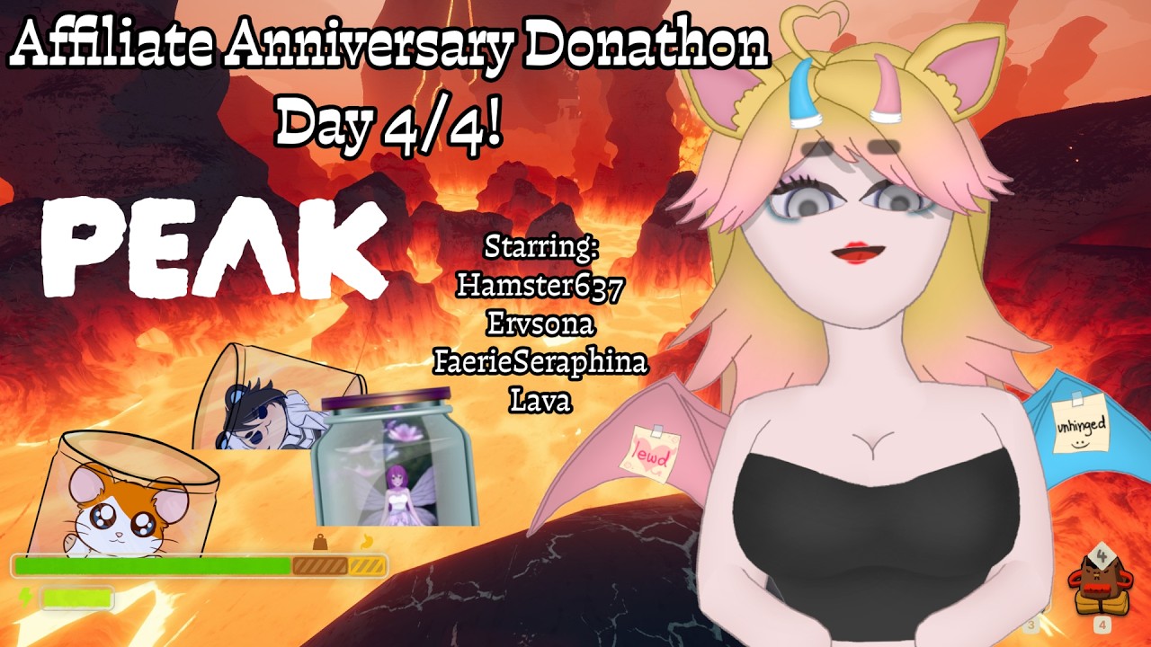 First YouTube Stream! Day 4/4! PEAK with Hamster637, Ervsona, and FaerieSeraphina!