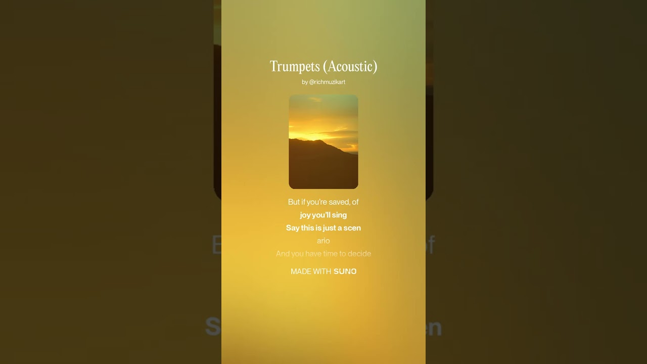 Trumpets (Melody, chords, lyrics by Richard) (Instruments and vocals AI)