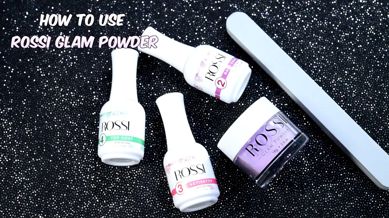 How to use Dip powder / Rossi Glam Powder