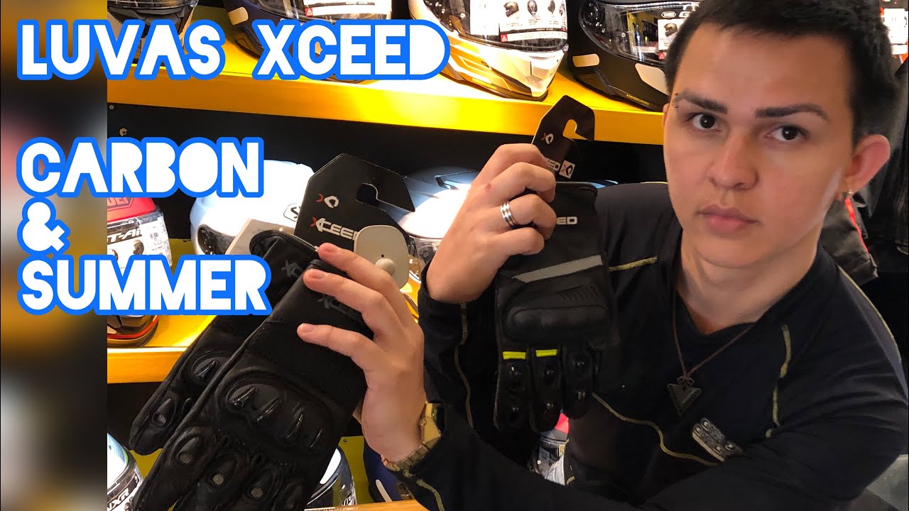 Luvas Xceed para motociclista | Carbon e Summer - Casa do Capacete