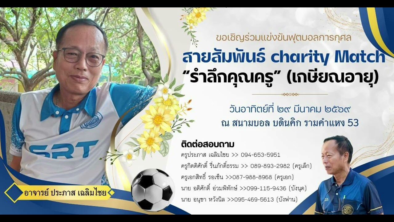 รำลึกคุณครู เกษียณอายุ  อ. ประภาส เฉลิมไชย