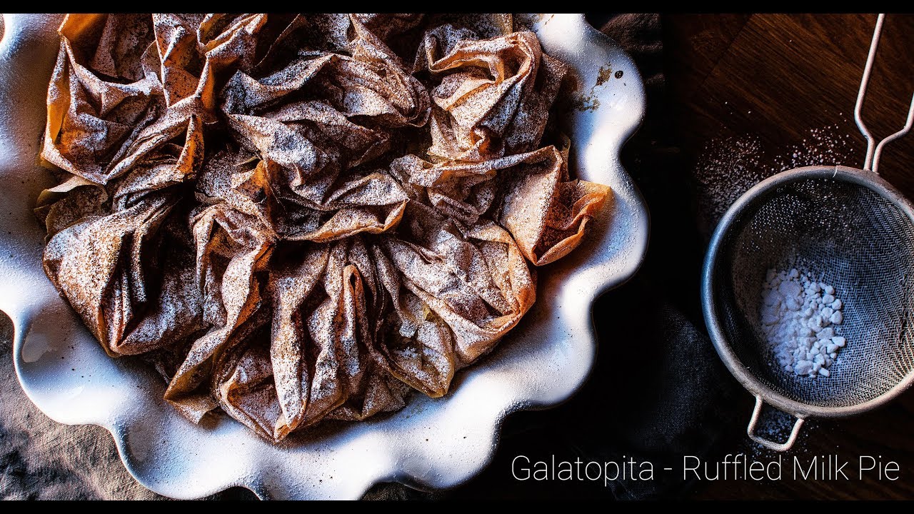 Galatopita - Ruffled Milk Pie