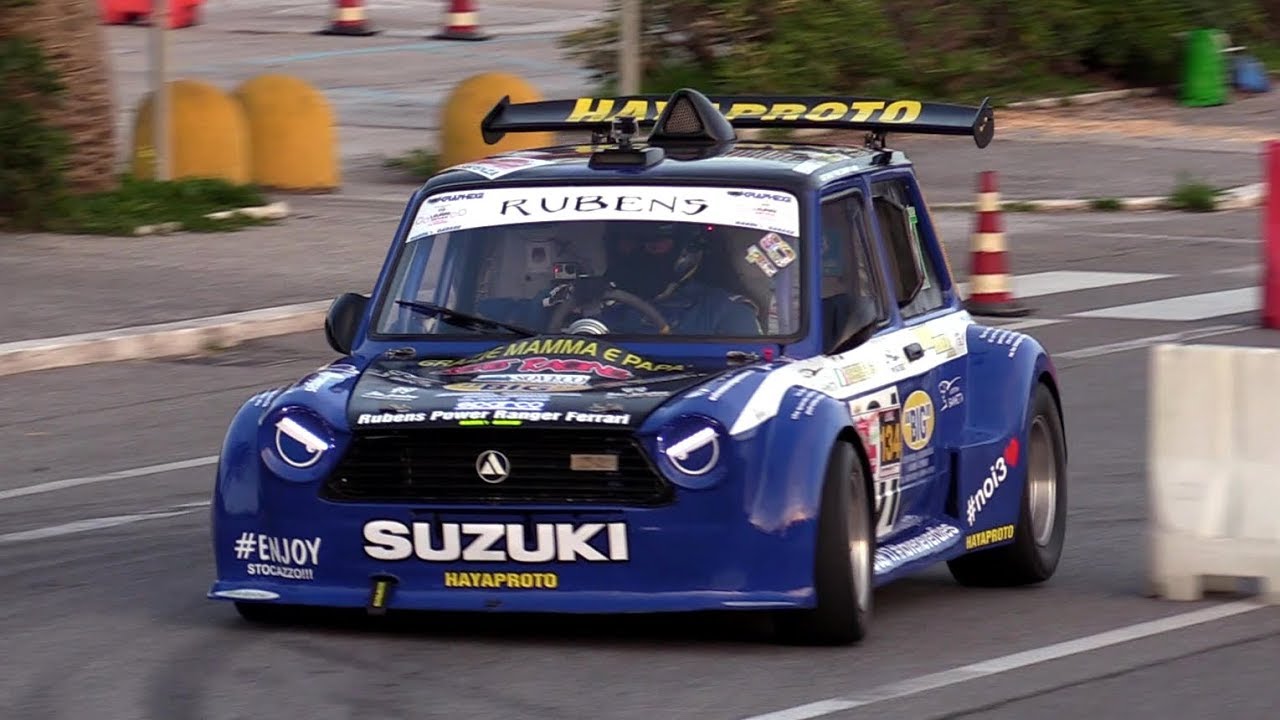 Autobianchi A112 Proto w/ Suzuki Hayabusa 1300 engine - Show, donuts, on board & pure sound