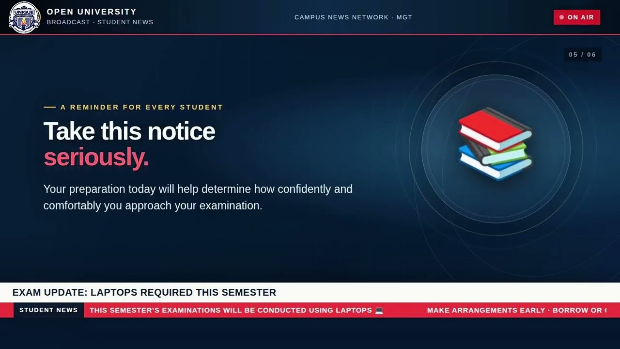 Examination Notice
