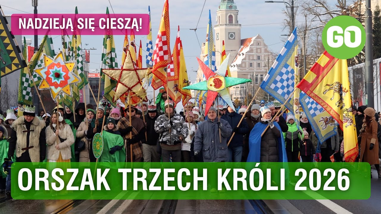 Orszak Trzech Króli 2026 w Olsztynie. Trzy kontynenty, kolędowanie i hasło „Nadzieją się cieszą!”