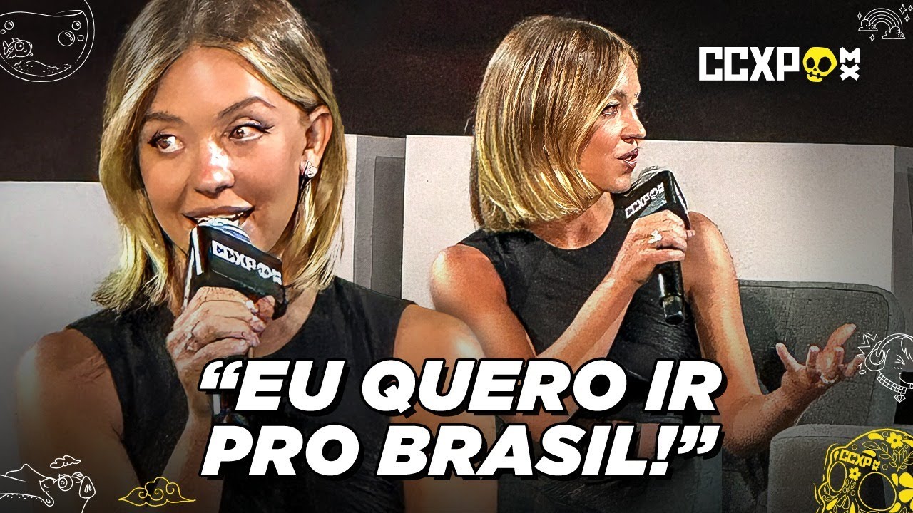 SYDNEY SWEENEY e ALVARO MORTE falam sobre BRASIL, Terror e Igreja! | CCXP MX
