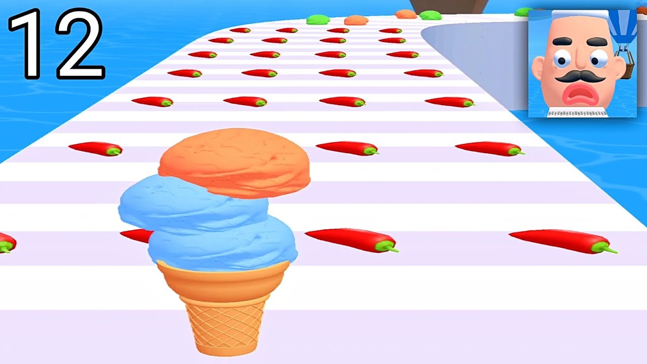 Stacky Ice Cream Runner! Satisfying and Relaxing Gameplay Part 12