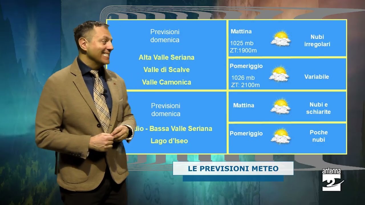Le previsioni del tempo: una settimana all'insegna della variabilità