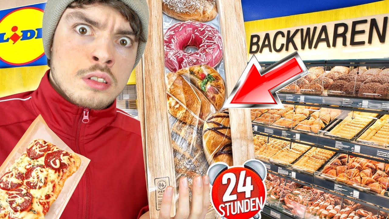 Nur von SUPERMARKT BACKWAREN LEBEN für 24 STUNDEN (überlebe ich das?)