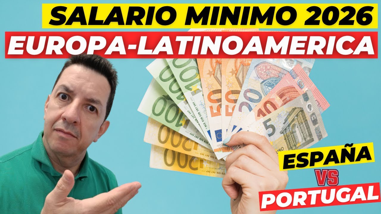 !SALARIO! MINIMO en EUROPA y latinoamerica en el 2026 mira si te alcanzara!