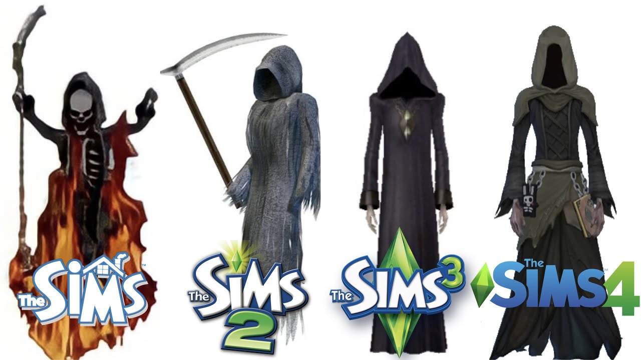 The Sims 1 vs 2 vs 3 vs 4: The Grim Reaper