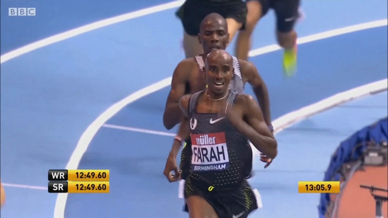 ᴴᴰ Mo Farah at Birmingham Müller Indoor Grand Prix| Men's 5000m 2017