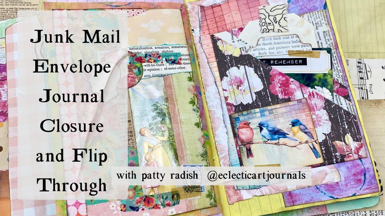 Finishing Up My Junk Mail Envelope Journal With a Flip Through