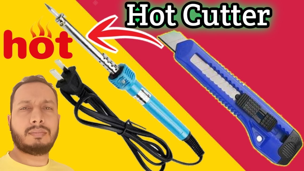How To Make Hot Cutter With Soldering Iron || Hot Plastic Cutting  Machine Khud Banaye 20 Rupe me ||