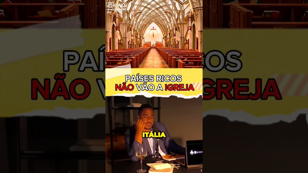 Pa&iacute;ses ricos n&atilde;o v&atilde;o a igreja #religi&atilde;o #igreja #europa