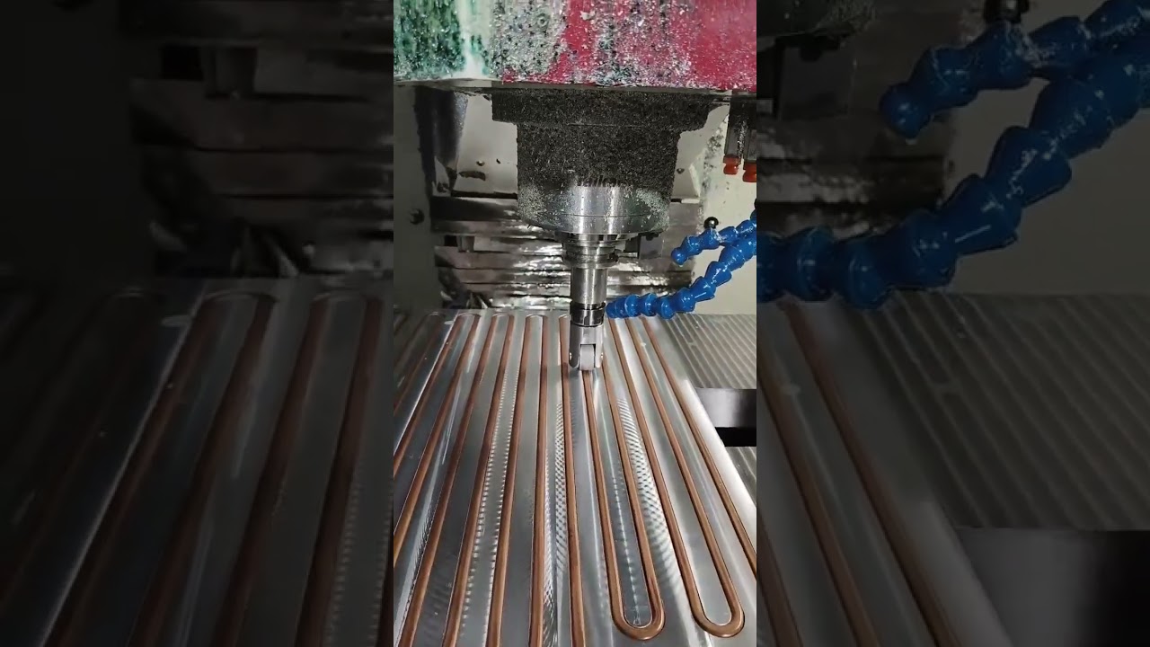 How to make a copper tube pipe liquid cold plate? #heatsink #coldplate#liquidcooling @byThermal