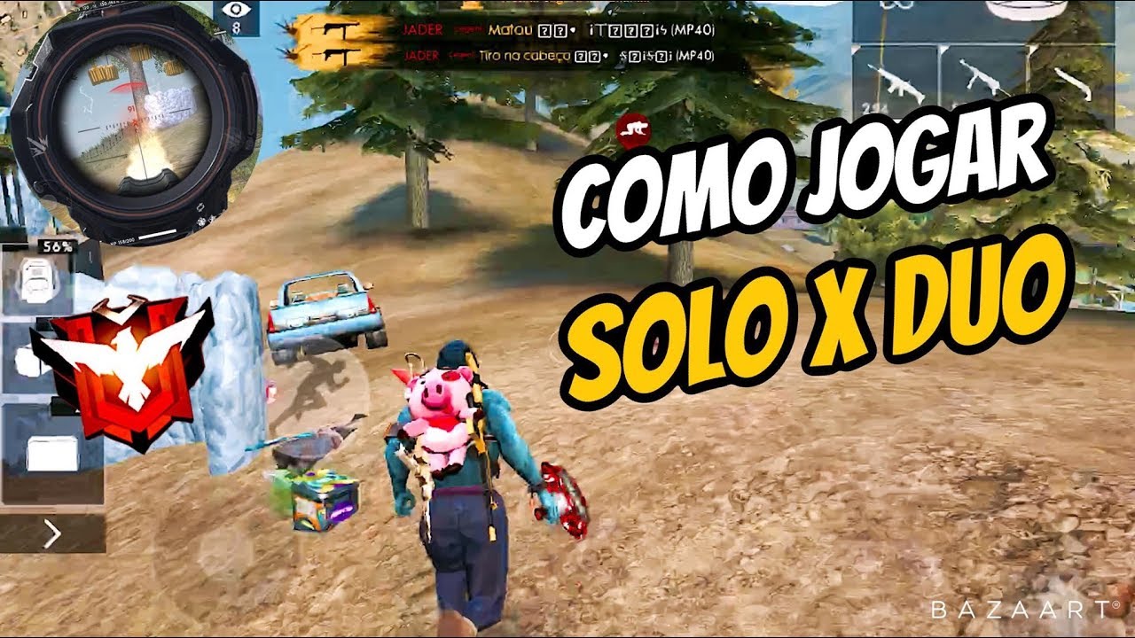 COMO JOGAR NA DESVANTAGEM SOLO X DUO ! #FREEFIRE #DICAS