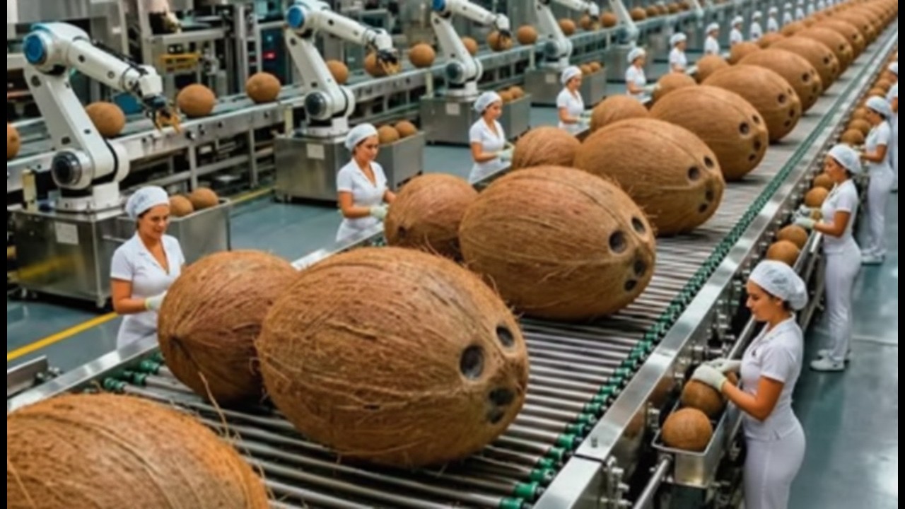 Inside a Modern Coconut Processing Factory: Full Production Tour