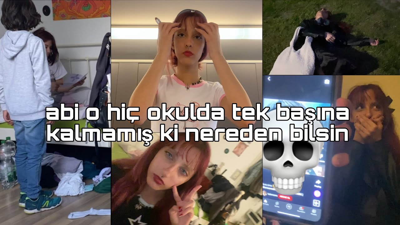 Okulda kimse yok diye herkes beni bırakıp gitti sandım çünkü main charakterim💅🏻