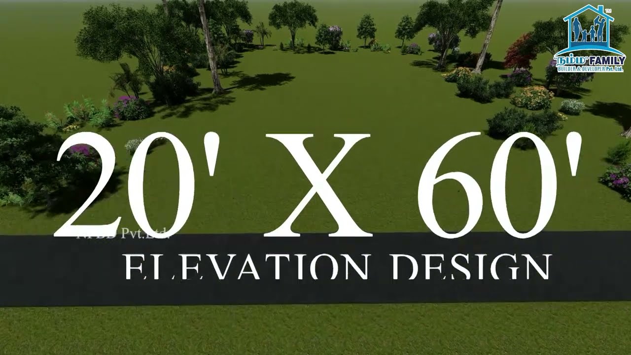 20'x60' Elevation Design 3D Architecture Animation | NFBD Pvt. Ltd. #nfbd #3delevationdesign