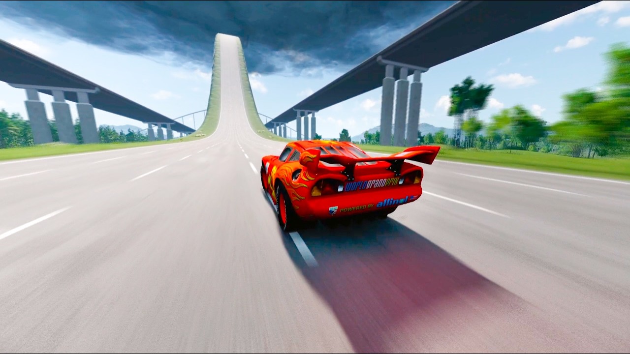 Instant 333 - 3333 MPH Acceleration Test: Can Any Pixar Cars Handle This? 🔥💥 | BeamNG Drive