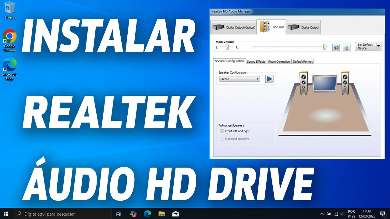 Como Baixar e INSTALAR o GERENCIADOR de ÁUDIO HD REALTEK