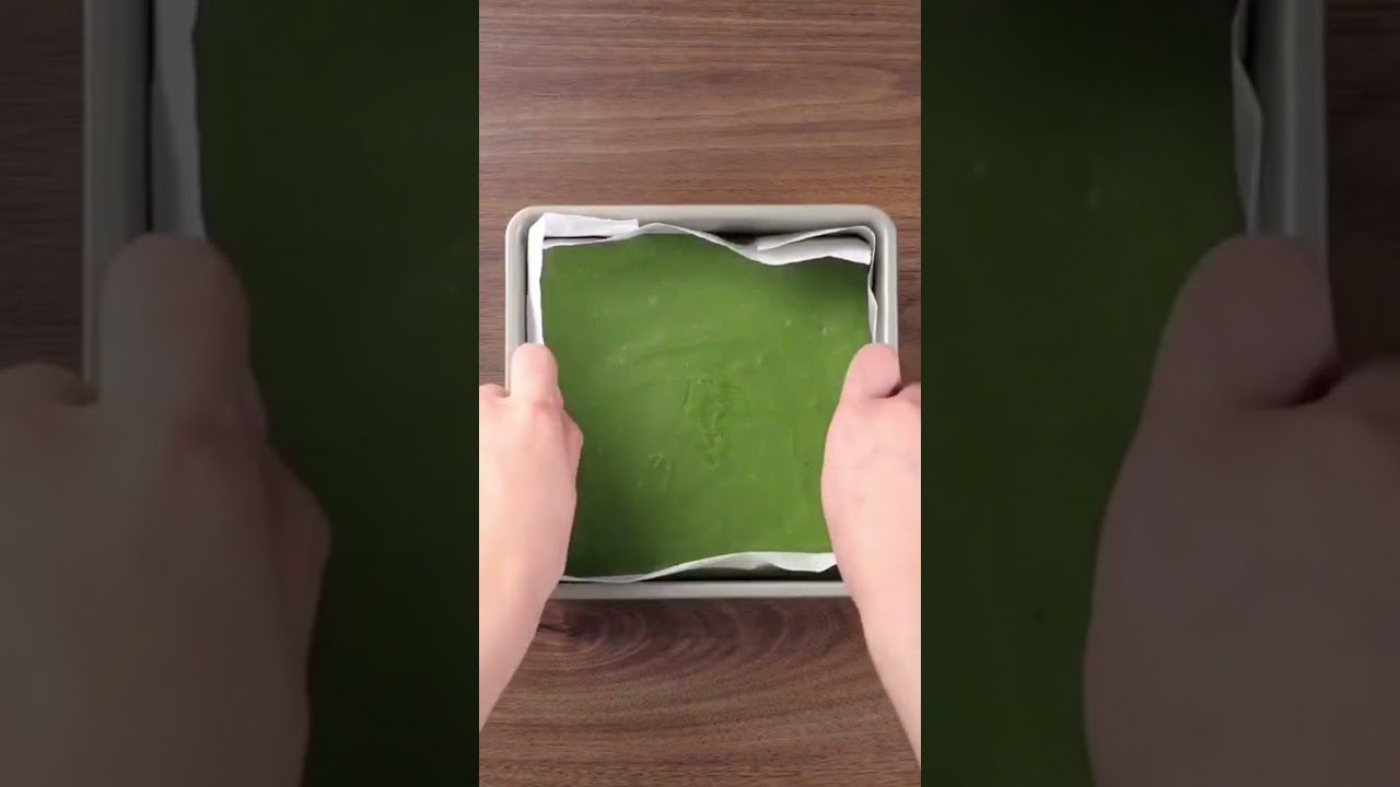 Matcha Nama Chocolate Cubes - Japanese Raw Chocolate in the Making #shorts