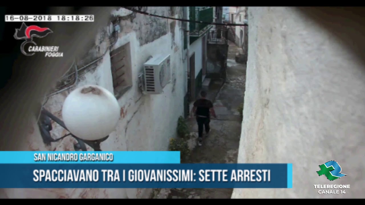 SAN NICANDRO Spacciavano tra i giovanissimi sette arresti TG Teleregione 16 05 2020 1